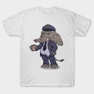 Disgruntled Elephant Bus Driver T-Shirt